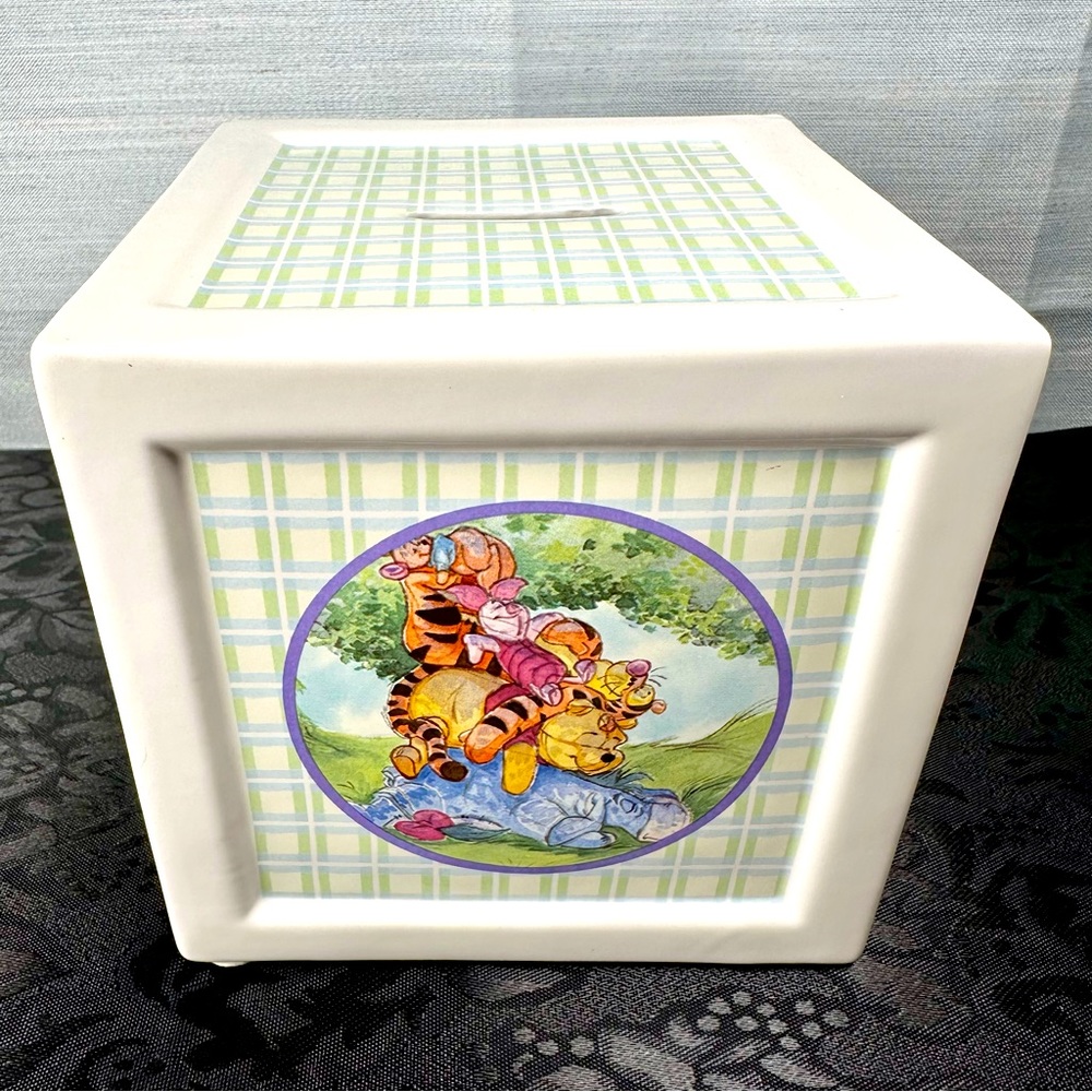 Winnie the Pooh and Friends Ceramic Cube Bank